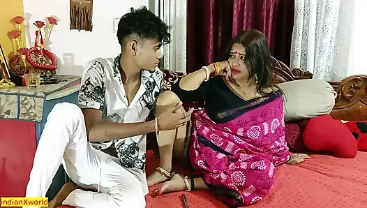 Indische neue stiefmutter gegen teenie-jungen. Heißer xXX sex!