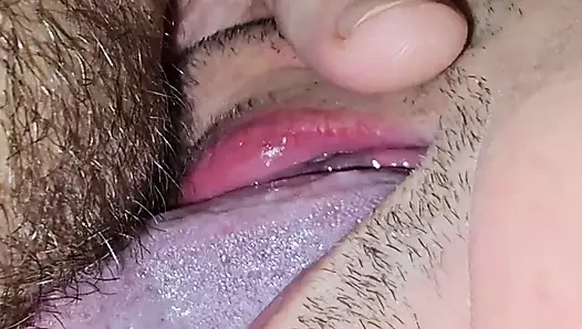Hairy Pussy Licking From Big Tongue