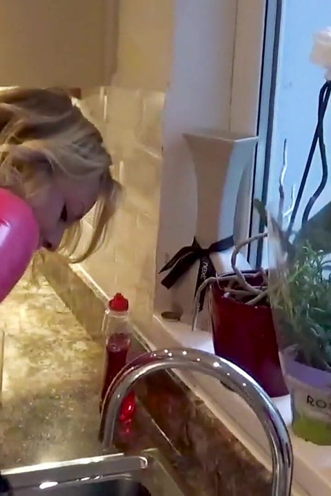 Latex Domestic Slave: Gagged, Restrained & Dripping Everywhere