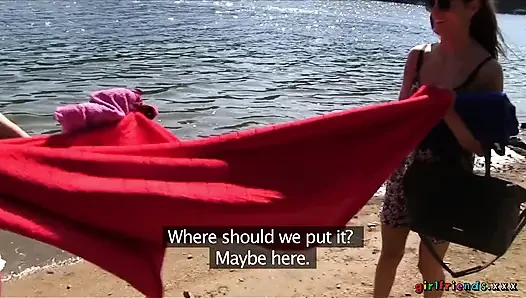 Kız arkadaşlar xxx - michelle, carrie, lolipop khan plaj grup seks için en iyi arkadaşını paylaşıyor