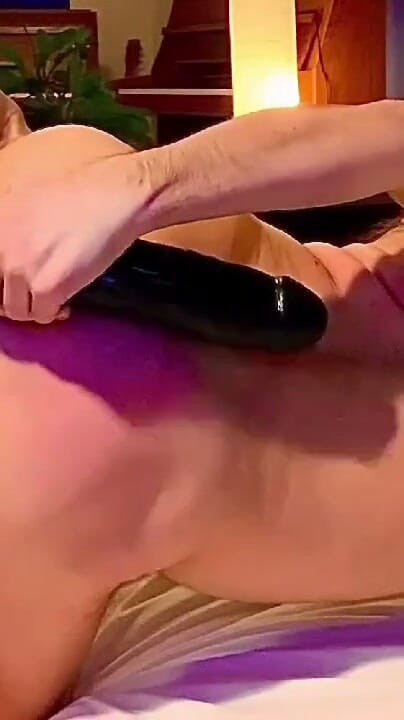 Part 2 of how I warm up with black mini to get hot for biggest to snuggle down in my hairy sloppy male cunt | Clip 1