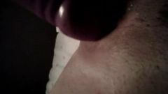Penis rub makes her pussy orgasm with contractions