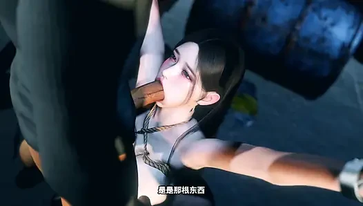 3D Huge Boobs Asian MILF Have Her BDSM Sex with Old Cock