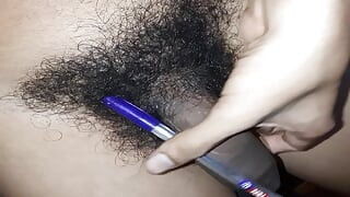 boy handjob with pen