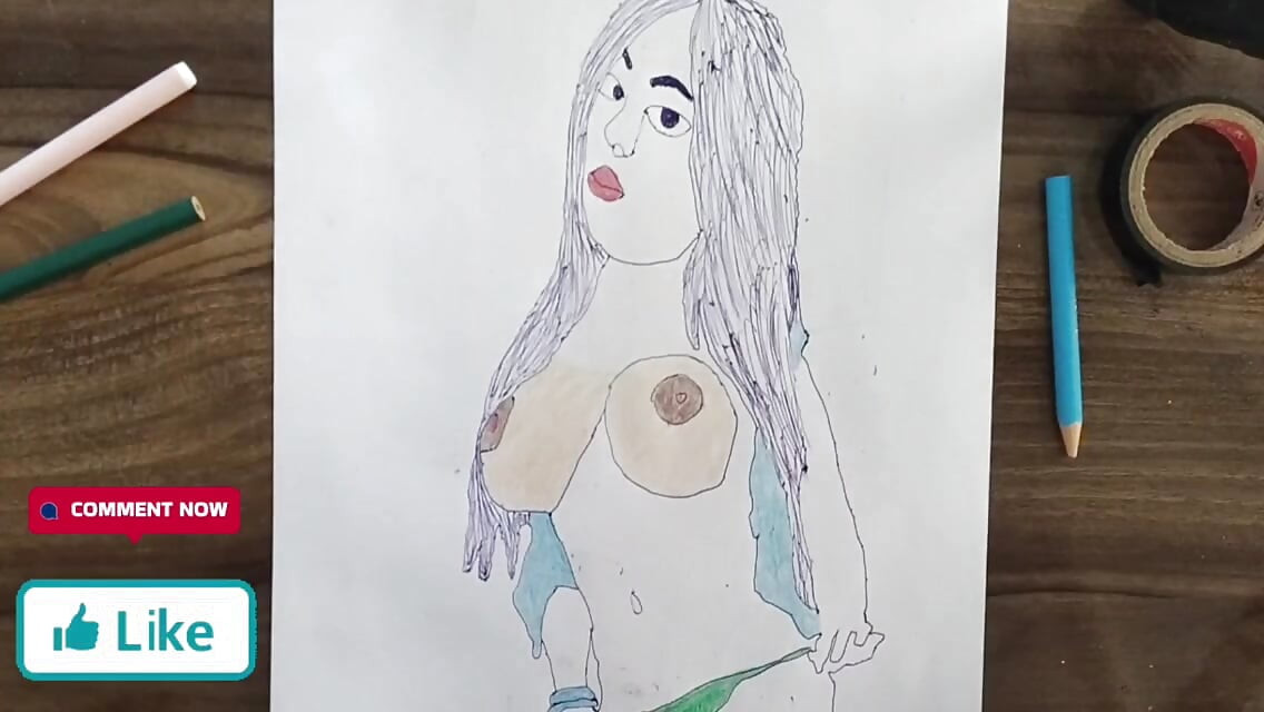 Beautiful Transzender Handmade Drawing Art