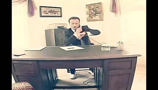 Sexy Blonde Secretary Fucked in the Office by Boss in a Vintage Porn