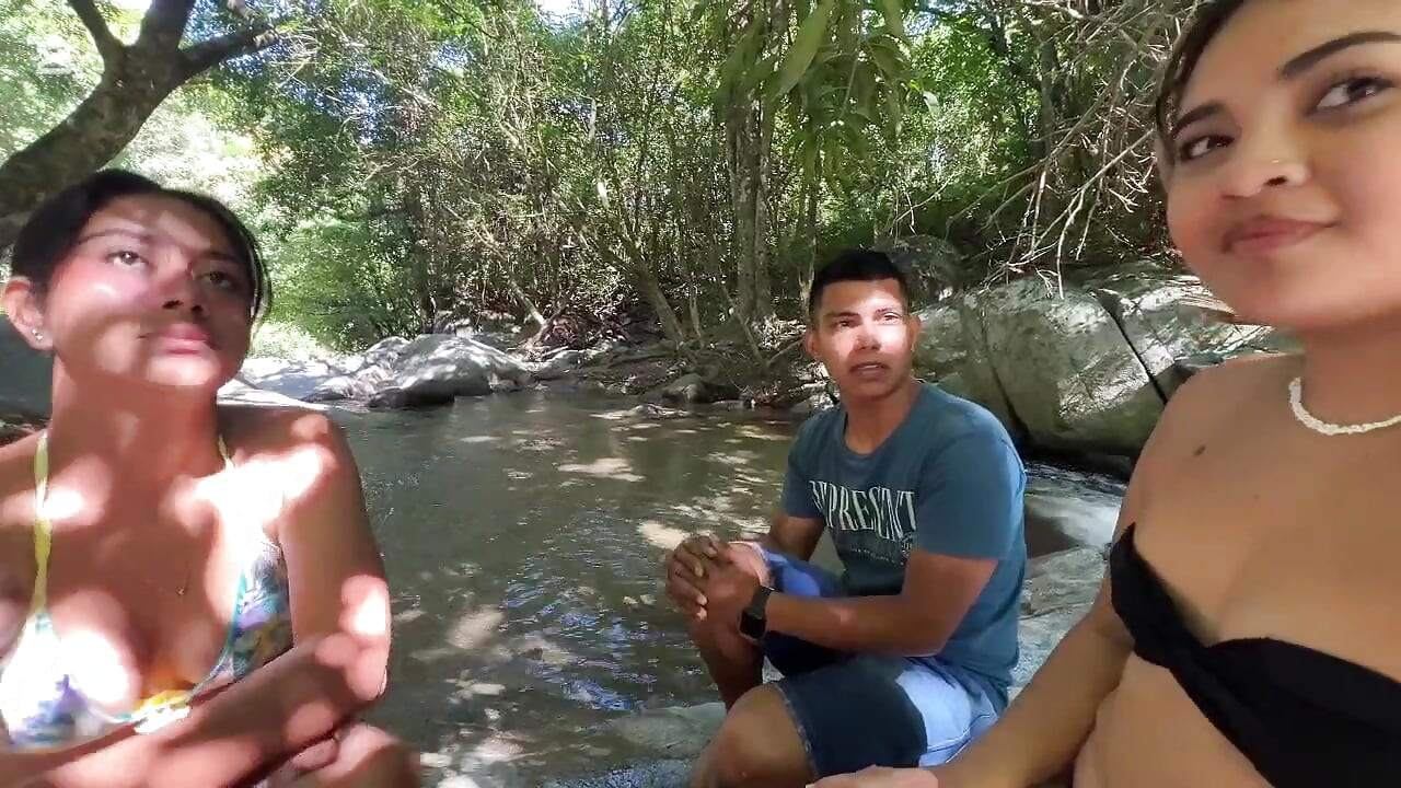 Latinas experiment with two cocks in their mouth part 1