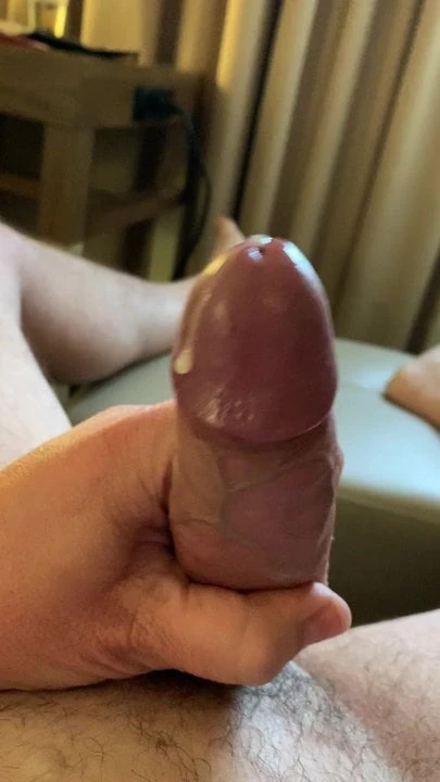 Cumming over my cock