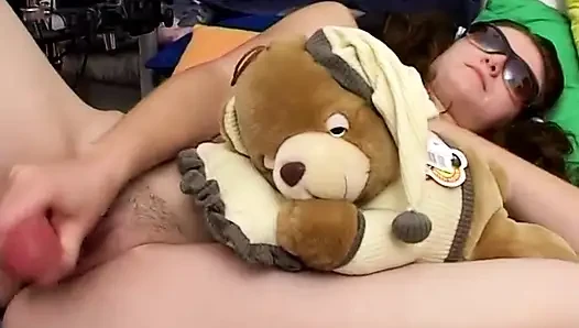 Just 18, she is so young but she need something inside her young holes