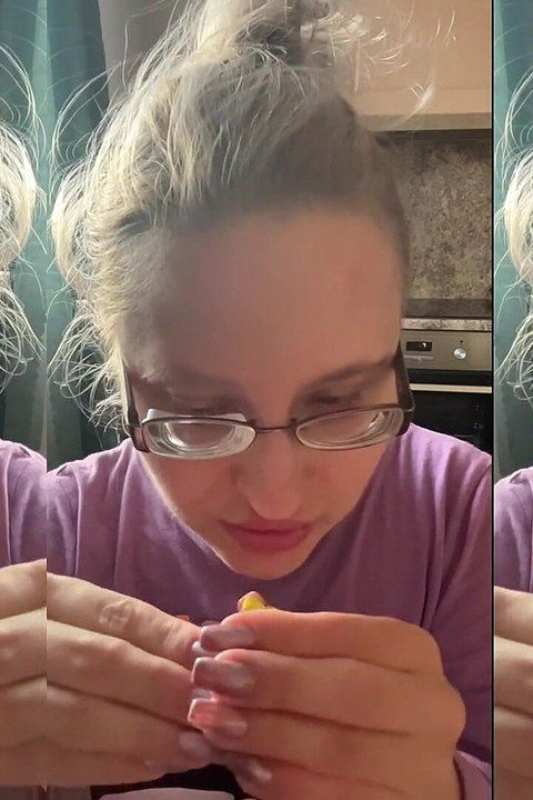 Asmr Chew Sound Effect with Slow Motion