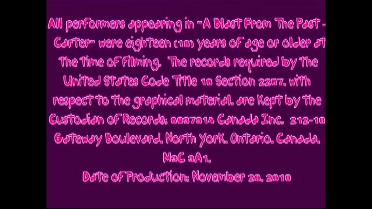 A blast from the past - Carter