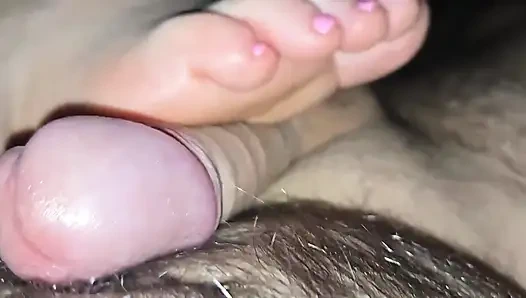 Feet and Cock up Close and Personal