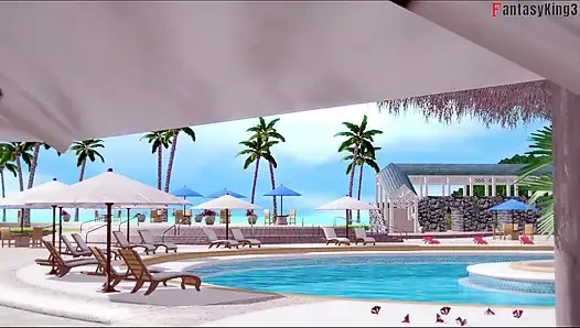 Секс у бассейна Ryuko Matoi Ahegao - Killlakill