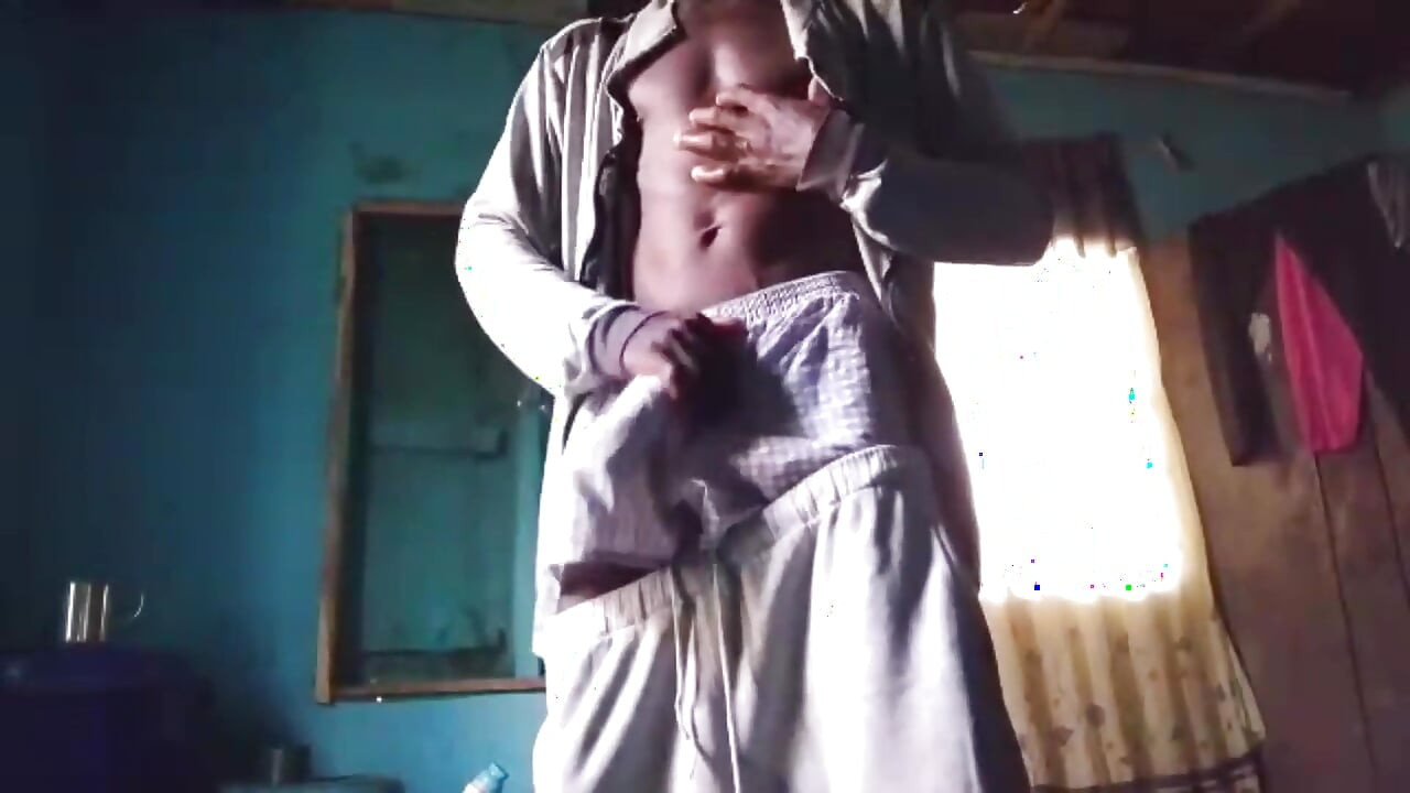 Wanking off Till Cum My Big Black Dick