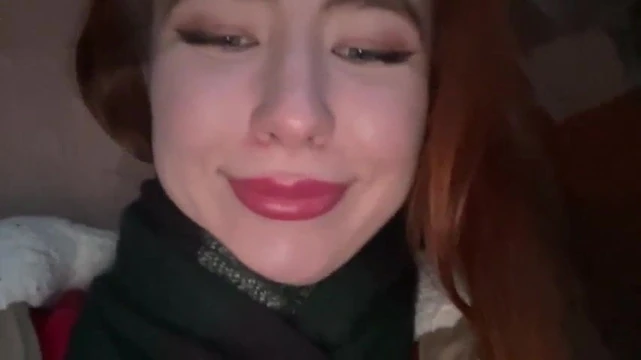 Eva masturbates in the stairwell