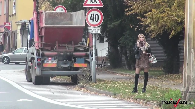 Divorced russian super naughty slut show dude in van sexual rodeo