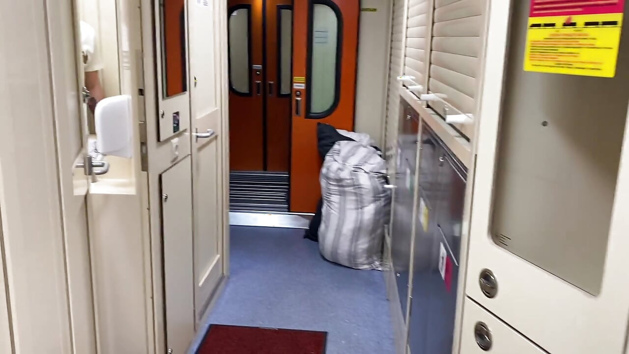 On the Train Took Me to the Toilet and Fucked Me in the Mouth