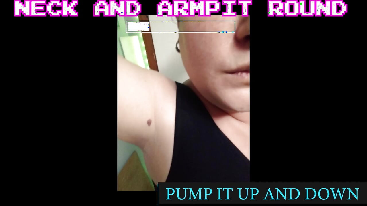 The jerk off to my neck armpits and boobies game jerk it