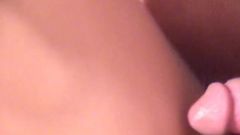 Two small cocks for one thick blonde tattooed cum sucking skank