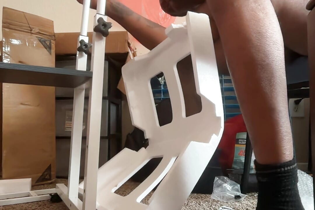 Nude table assembled with Cubby Da Porn Hubby