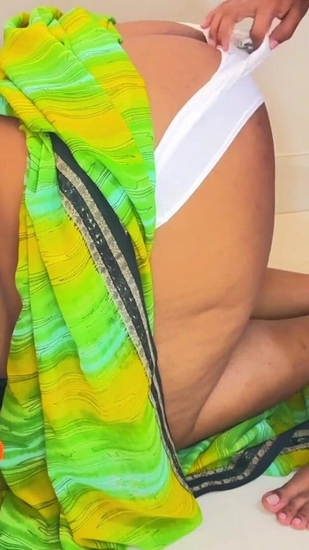 Unforgettable moment from "Tamil Depali Aunty Stuck Under Bed When She Cleaning Office room & Gets Rough Fucked By Boss"