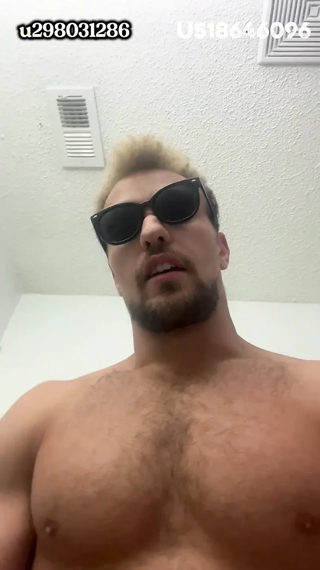 Hot guy jerking off