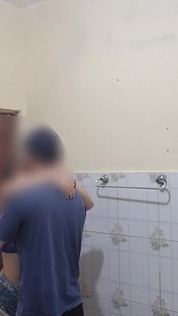 Must-see moment from "young couple fucks in the public bar"