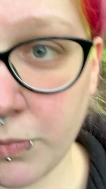 German Goth BBW Abby Strange Piss Fetish - Pee public | Clip 1