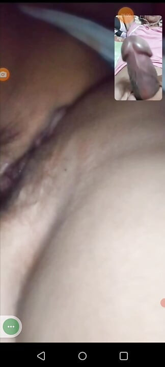 Another yesterday video call to my wife assy she have a tight and hairy wet pussy I like it so much