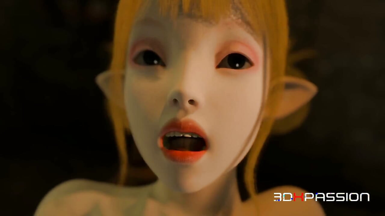 Dungeon Domination: Orc Breaks Elven Girl with Rough Assfuck & Cum