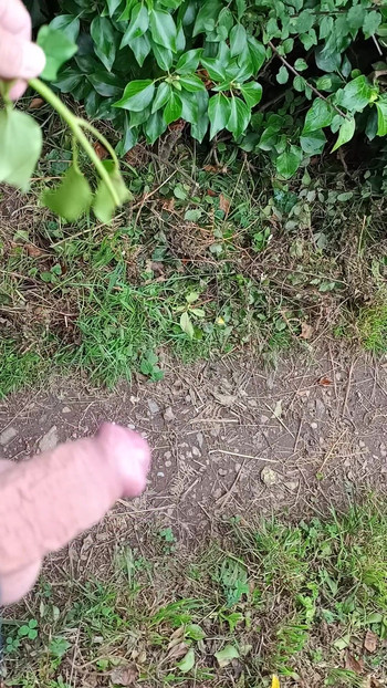 Hitting my dick with a twig