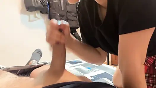 My Best Friend's Wife Swallows My Whole Cock When We're Alone