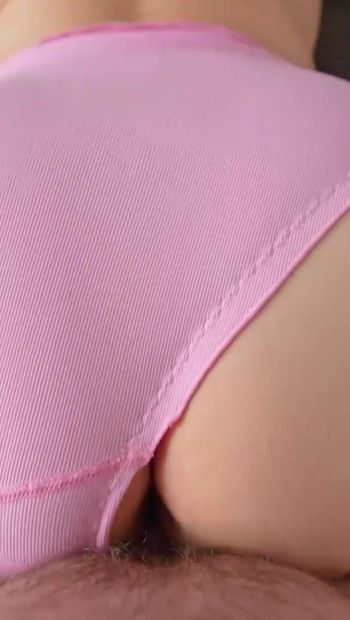 Fat pussy and big ass in pink wet panties for a good fuck - Full In My Profile