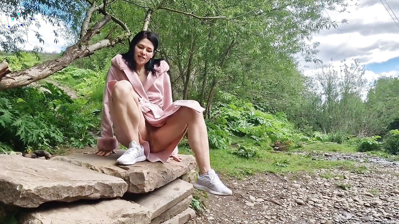Open Legs Outdoors and Pissing