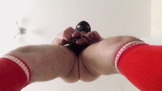 Bondage com bola e consolo