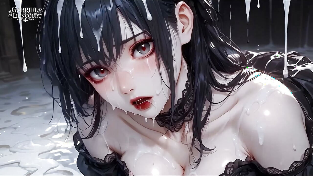 Goth Girl Bound by Vampire Lord - BDSM Monster Hentai