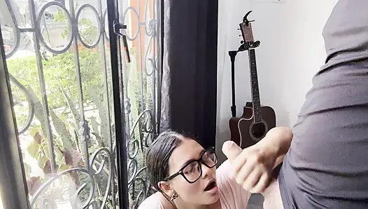 Colombian stepsister wanted me to fuck her next to the window so that the neighbors would look at her REDPO