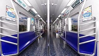 彼女はいつも電車の座席に座る 7