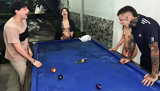 My friend and I are playing bottle we end up being a great!