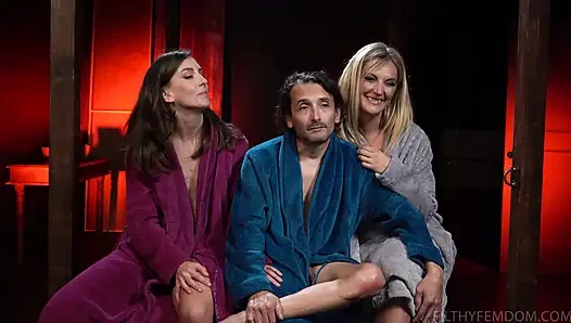 Коллективное до и после съемки интервью с Участием Mona Wales, Микки Мод, Kino Payne, Элиз Грейвз