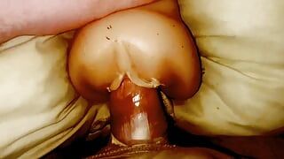 Small Penis Fucks Pocket Pussy With Condom