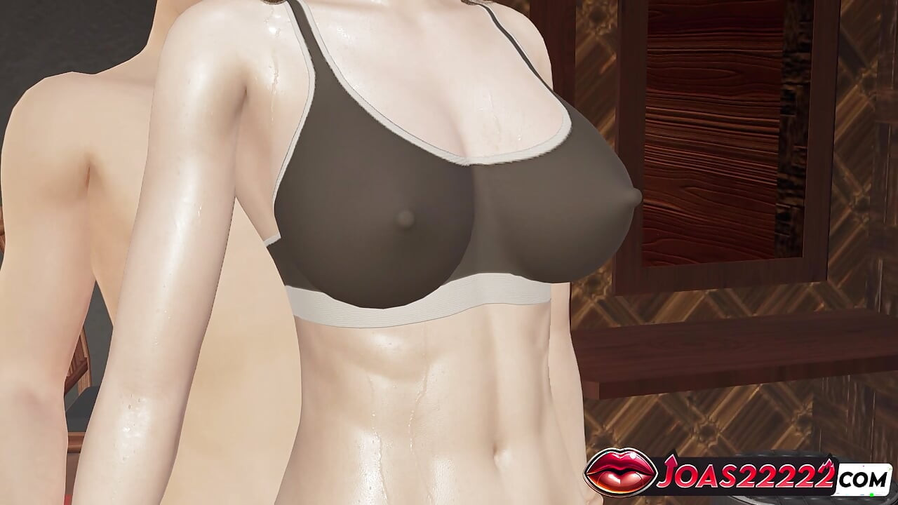 Fitness Girl Jennifer in a Black Bikini 3D Animation as She Gets Fucked, Showcasing Her Perfect Ass and Tight Pussy