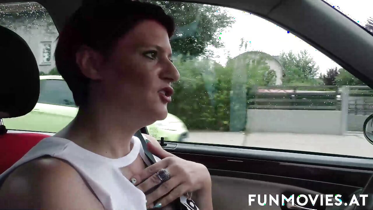 Busty  milf gets nailed outside