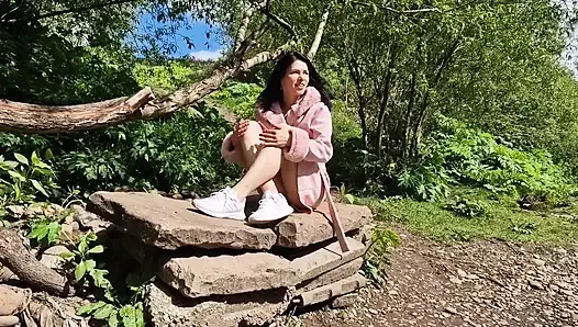 Open Legs Outdoors and Pissing