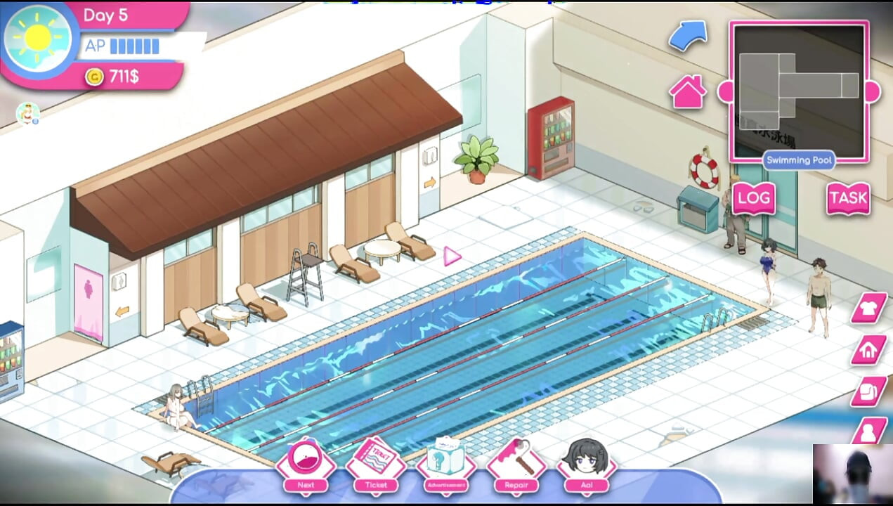 Ep-1 lifeguard holic! NTR Hentai game gameplay! I got a swimming pool and there are many hot girls!