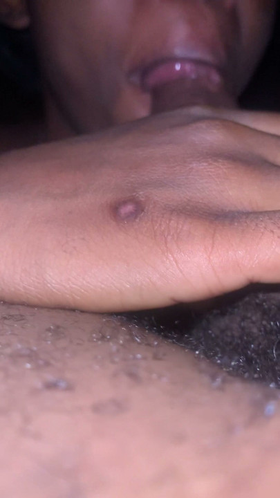 Amateur Blowjob with  Sexy Ebony Teen Part  2 close up juicy lips  Sloppy seconds | Clip 2