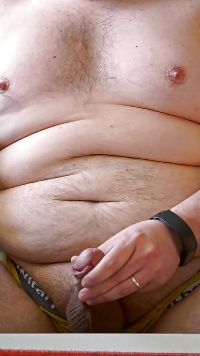 Fat Hairy Chub Masturbating Out Publicly On Cam