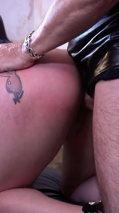 Unforgettable moment from "German Big Butt masked Mature Slavegirl get Asshole Fucked by her Master"