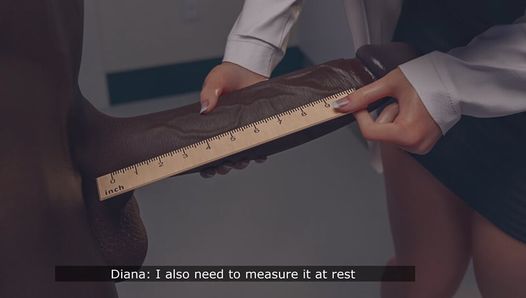 DobermanStudio Diana, эпизод 5 - горячий вкусный доктор, глотающий черную сперму, хардкорный вагинальный кримпай, интенсивный хардкор