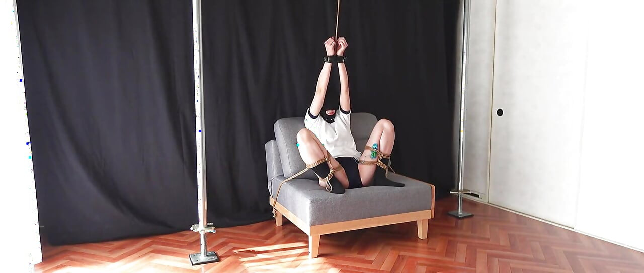 Girl in Bloomers, Restrained in an M-shape and Left Alone.